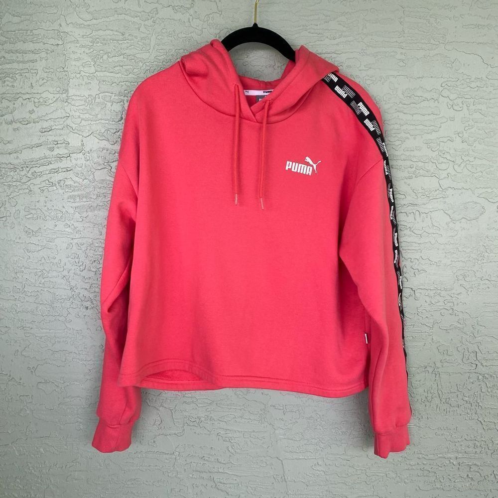 Puma Amplified Cropped TR Hoodie Sz M